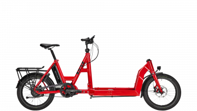 E-Bike i:SY Cargo N3.8 ZR Maxi Erwachsenenfahrrad E-Cargobike 20 Zoll Long John Nabenschaltung | stufenlos poppy red